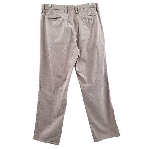 X2 Denim Laboratory Tan & White Striped 100% Cotton Relaxed Pants Men's Sz 34X34 - Picture 2 of 9